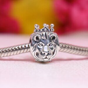 Pandora Charm - King of the Jungle, Lion Head, SILVER925 Authentic NEW 791377